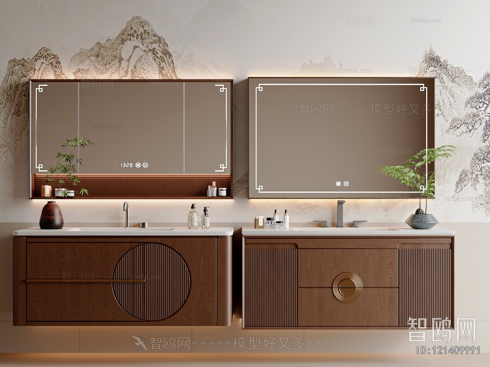 New Chinese Style Bathroom Cabinet
