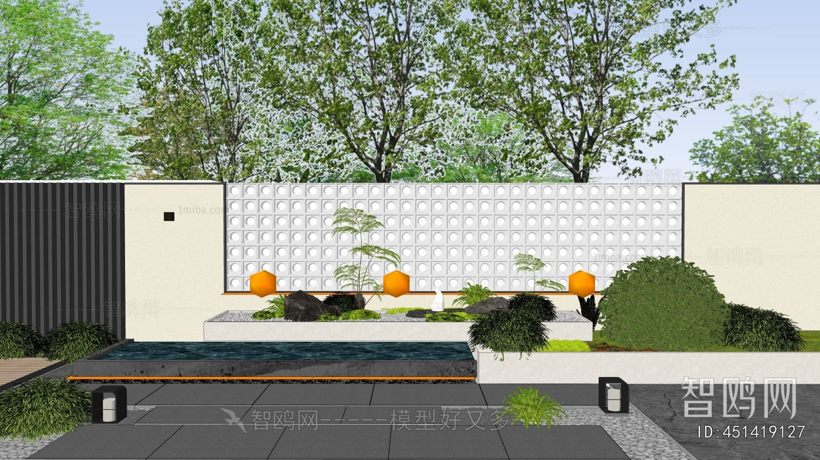 New Chinese Style Landscape Wall