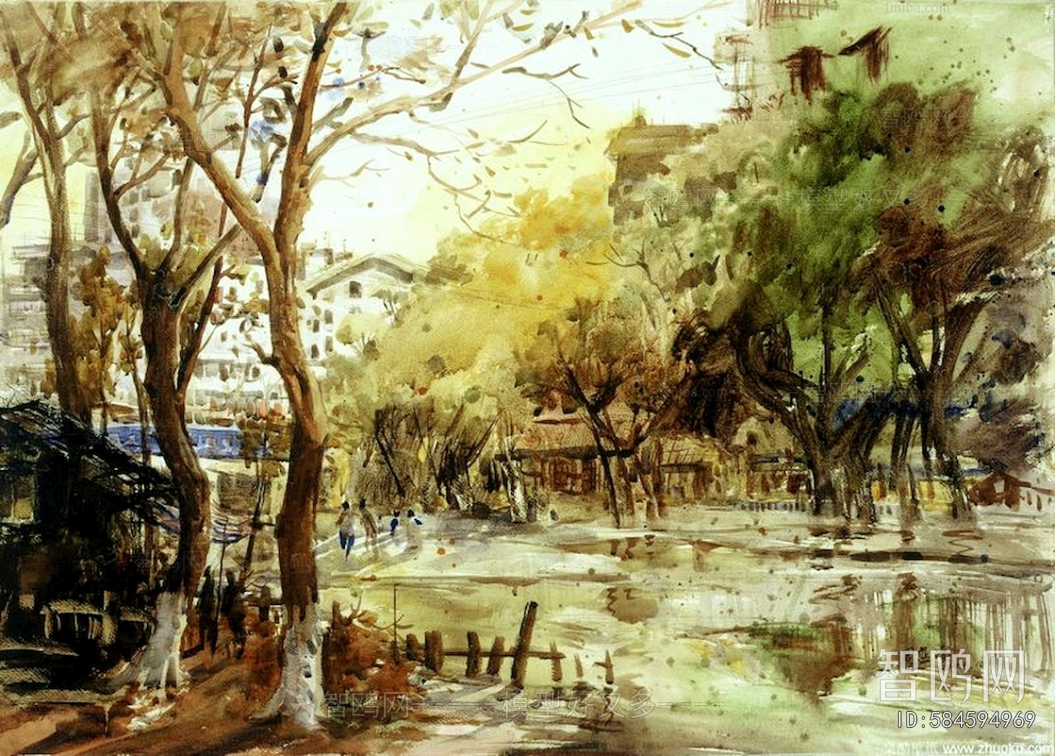 欧式油画