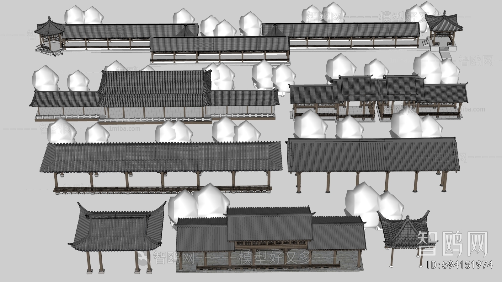 Chinese Style Gallery Frame