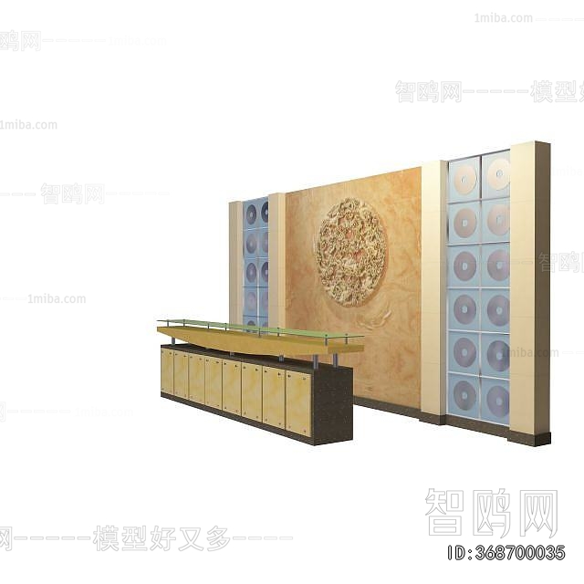 New Chinese Style Reception Desk