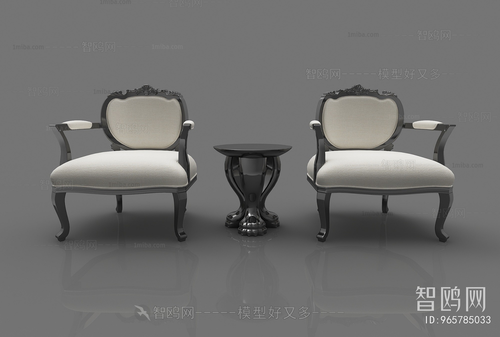 Simple European Style Lounge Chair