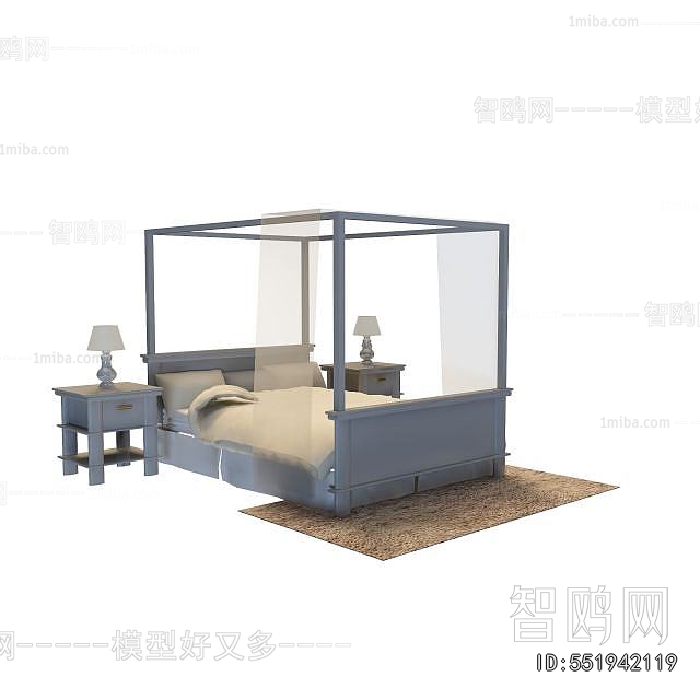 Chinese Style Double Bed