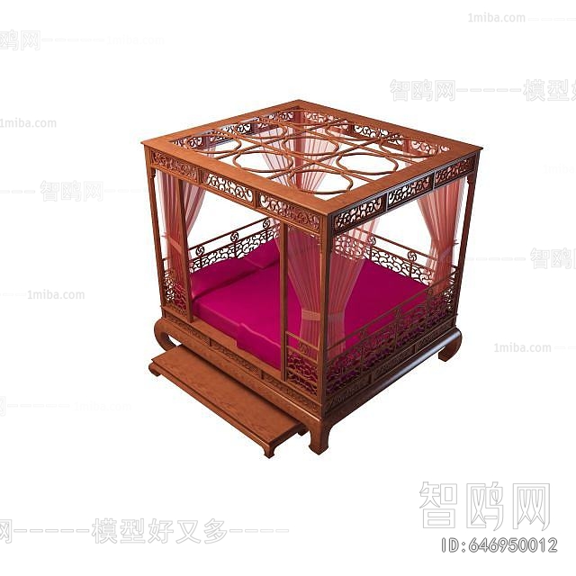 Chinese Style Double Bed