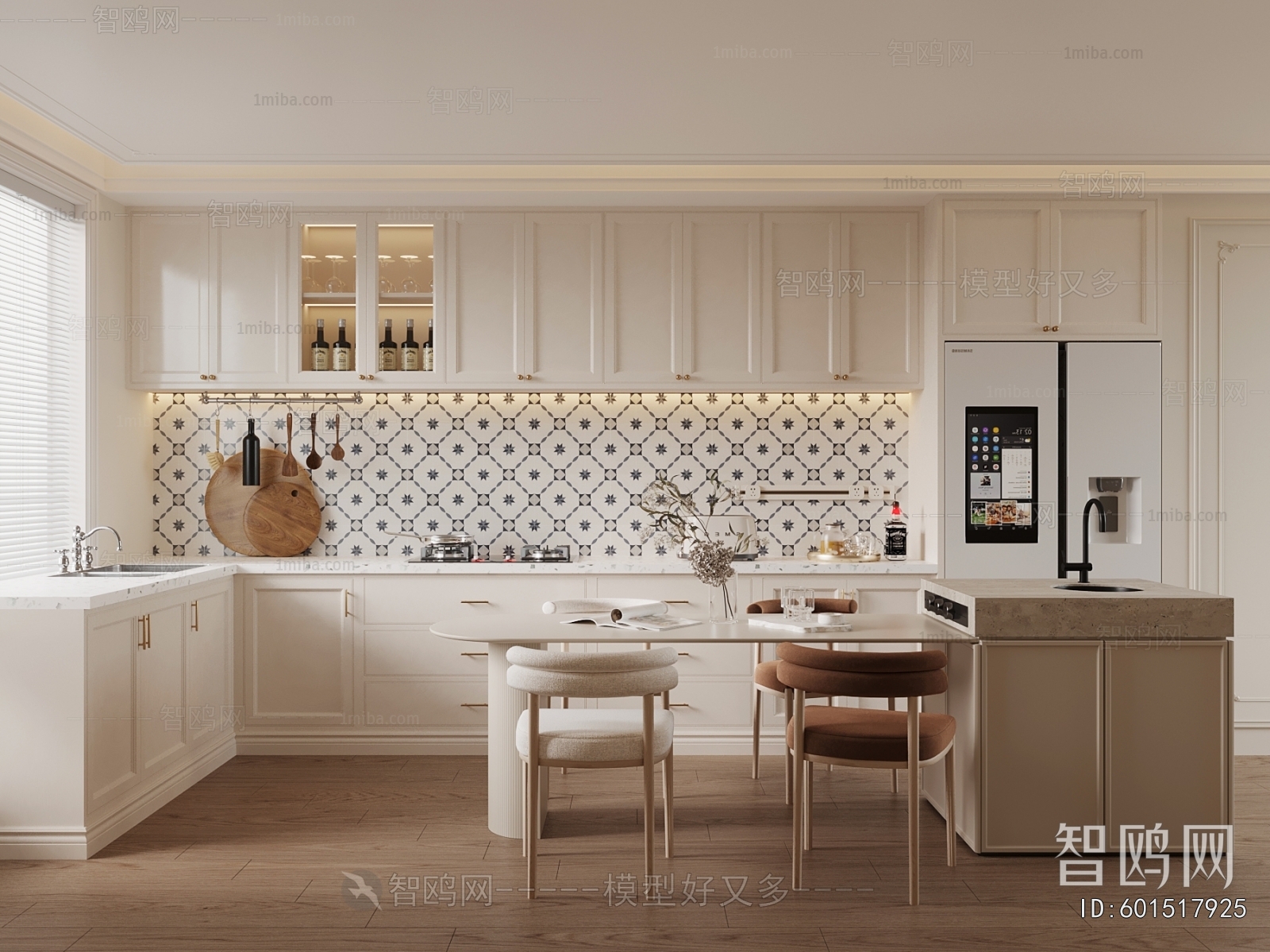 Simple European Style Dining Room