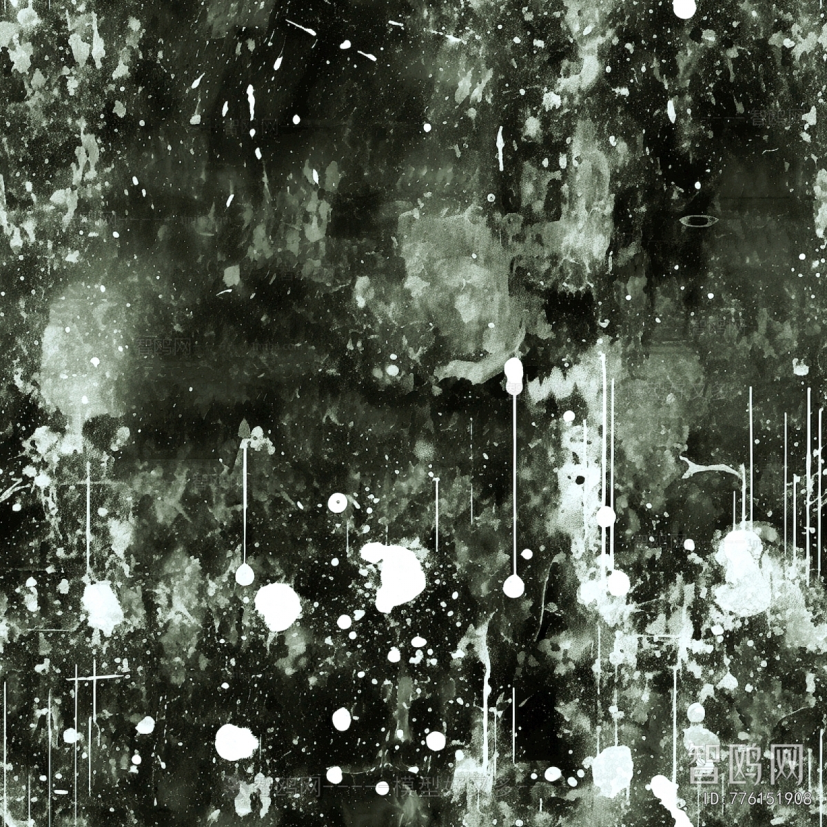 黑白抽象画