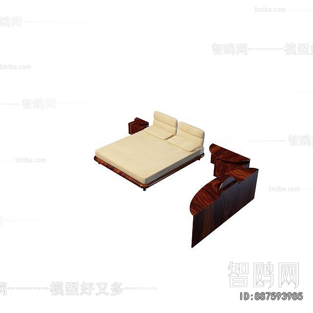 New Chinese Style Double Bed