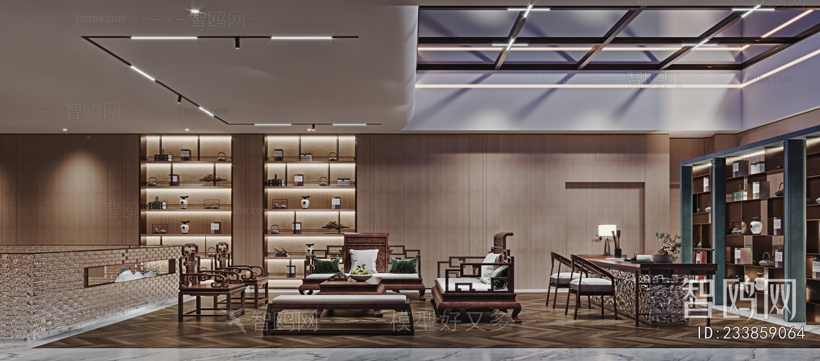 New Chinese Style A Living Room