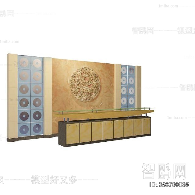 New Chinese Style Reception Desk