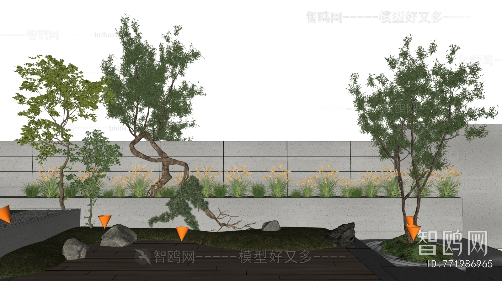 New Chinese Style Landscape Wall