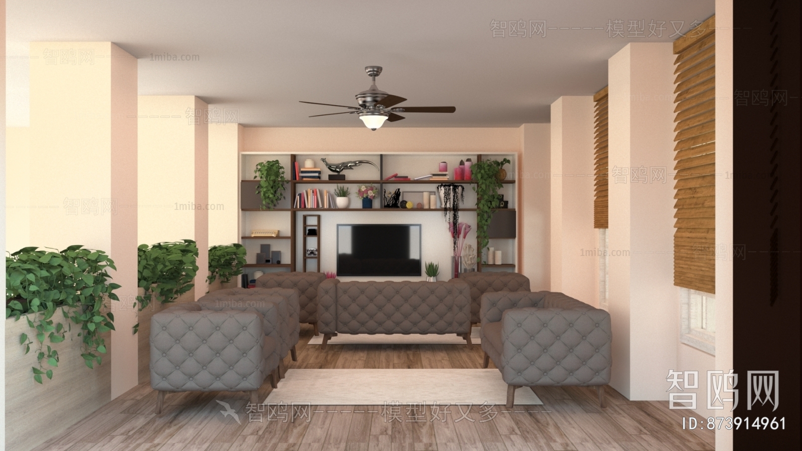 Simple European Style A Living Room