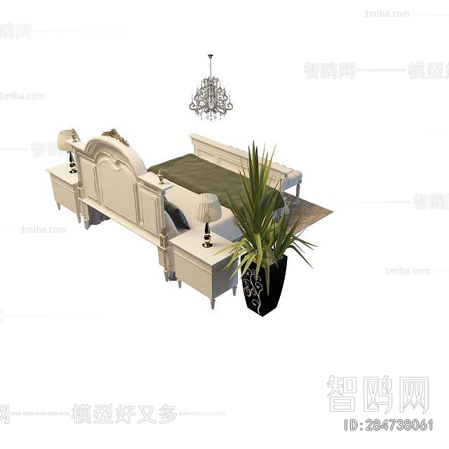 French Style Double Bed