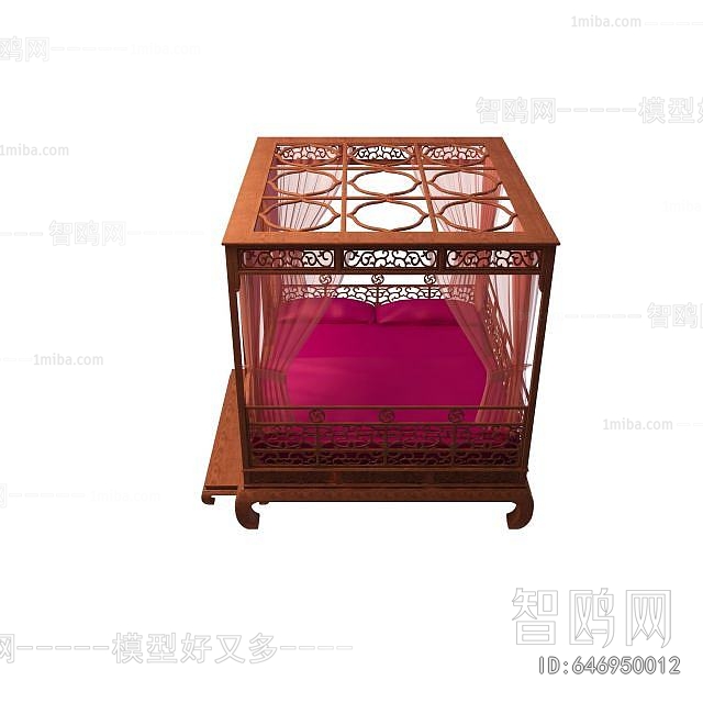 Chinese Style Double Bed