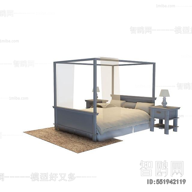 Chinese Style Double Bed
