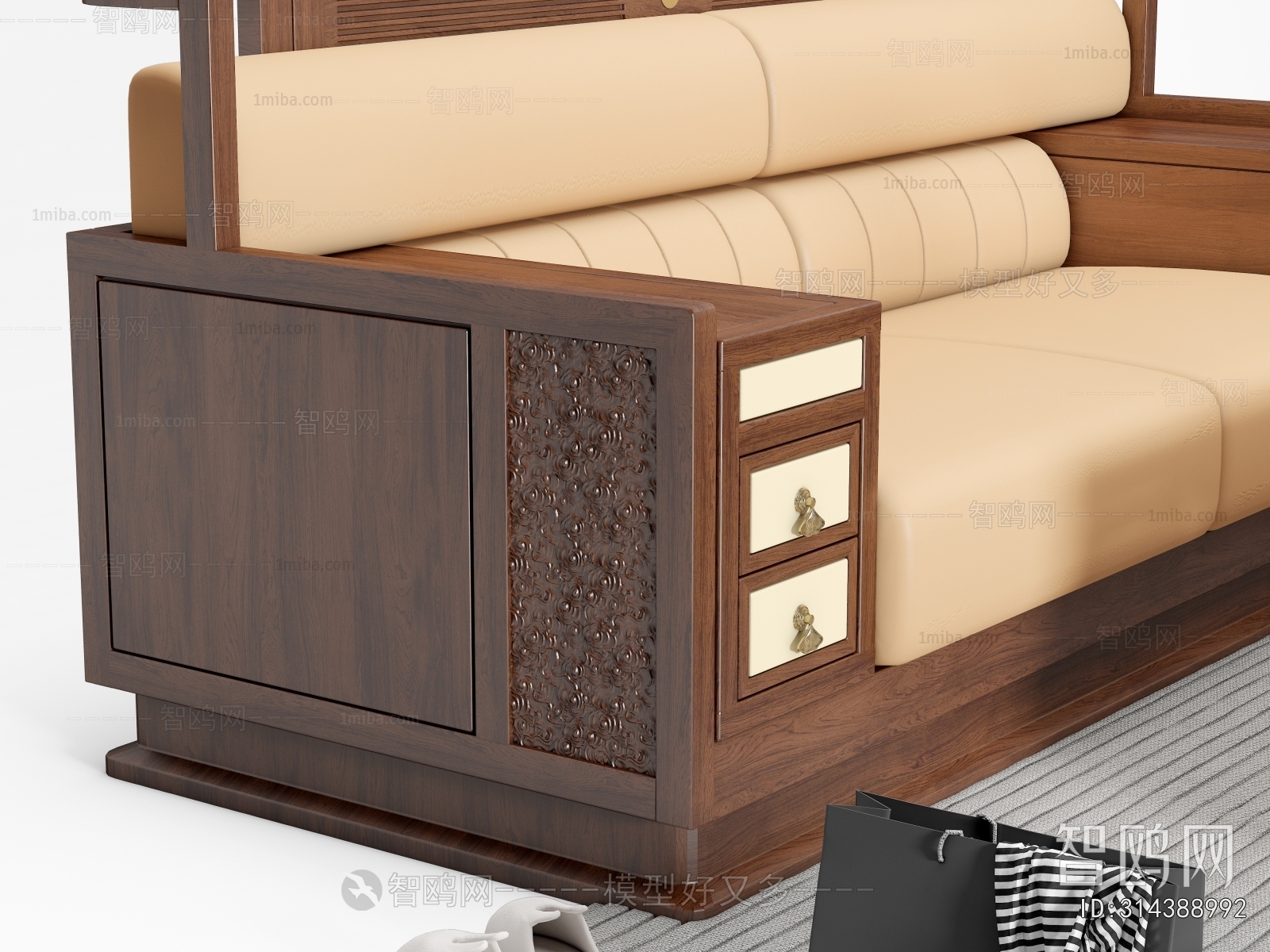 New Chinese Style Sofa Combination