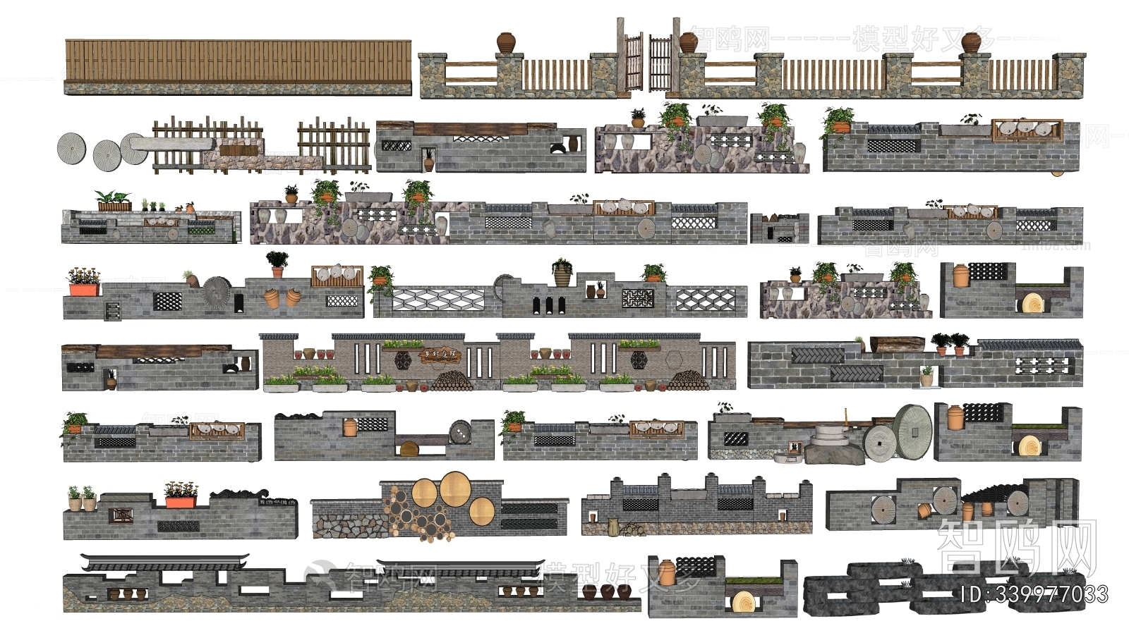 New Chinese Style Landscape Wall