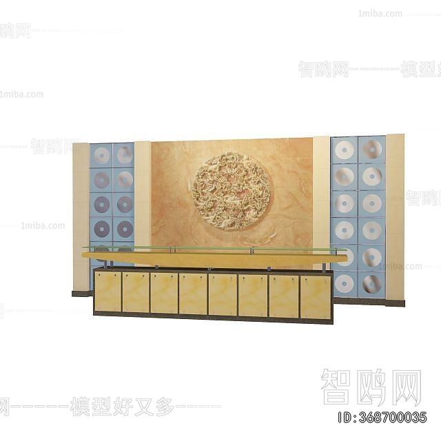 New Chinese Style Reception Desk