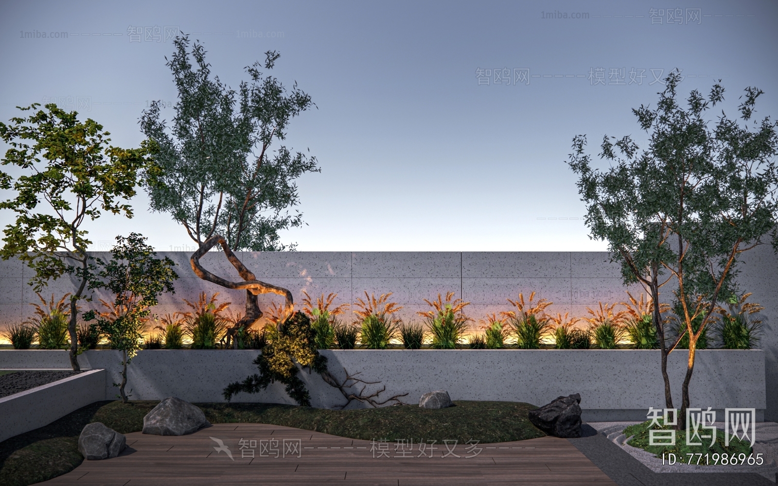 New Chinese Style Landscape Wall