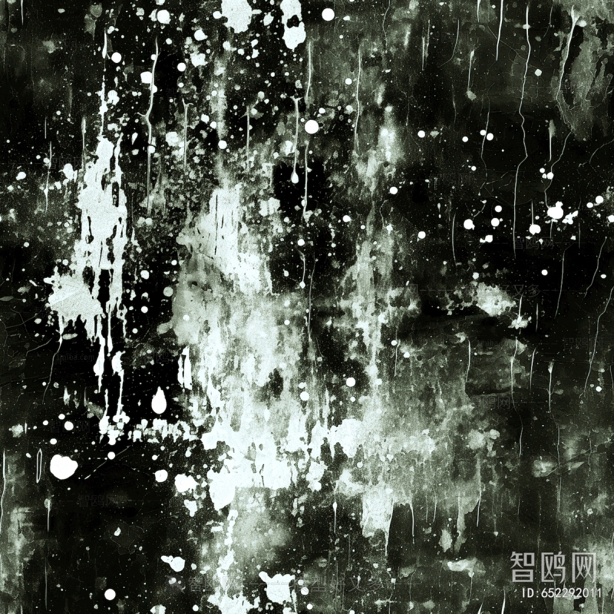 黑白抽象画