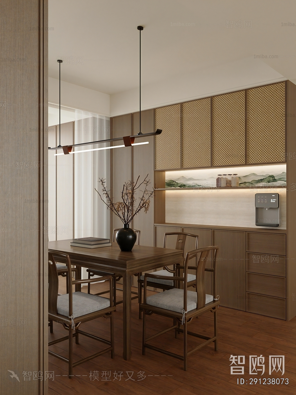 New Chinese Style A Living Room