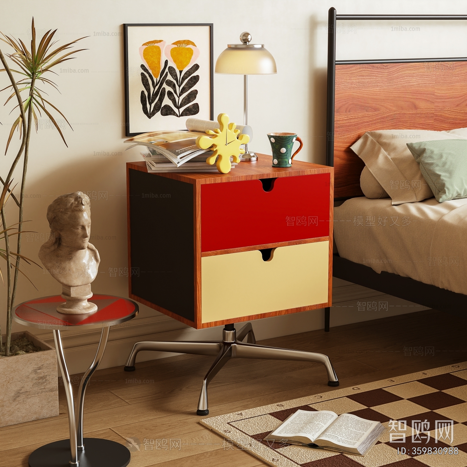 Modern Bedside Cupboard