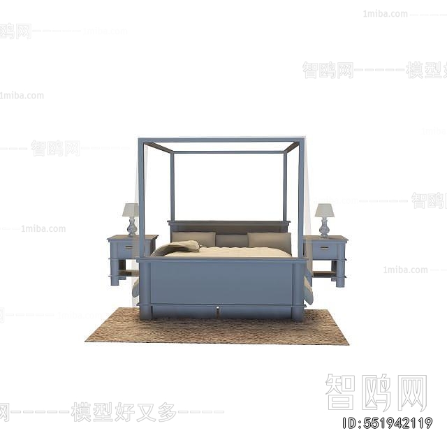 Chinese Style Double Bed