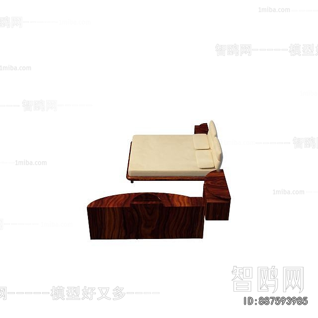 New Chinese Style Double Bed