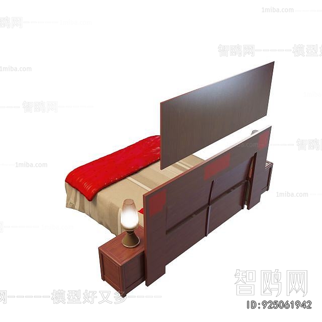 New Chinese Style Double Bed