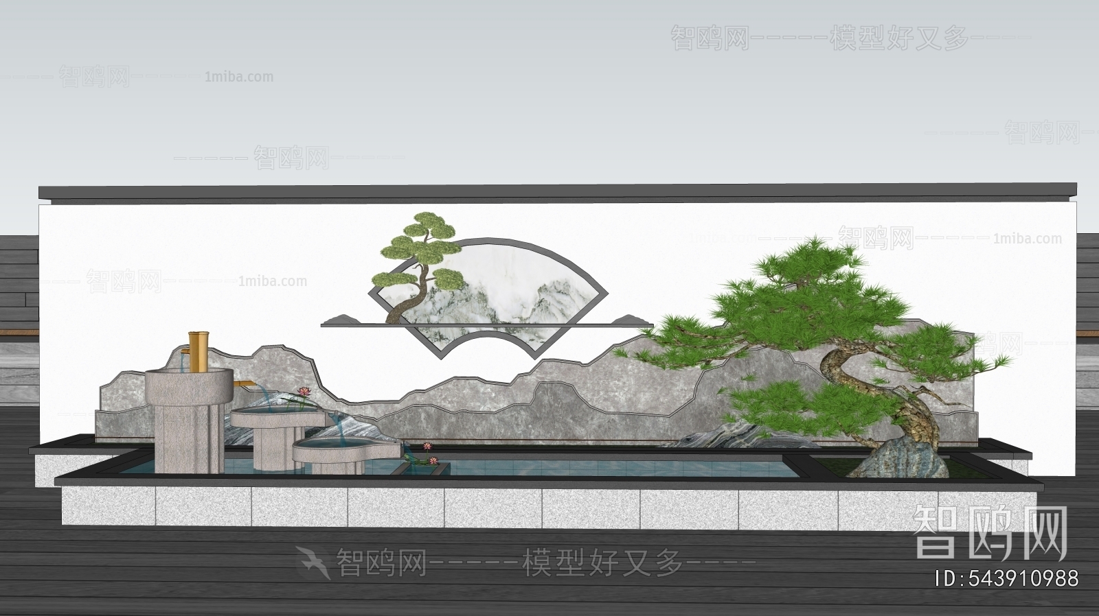 New Chinese Style Landscape Wall