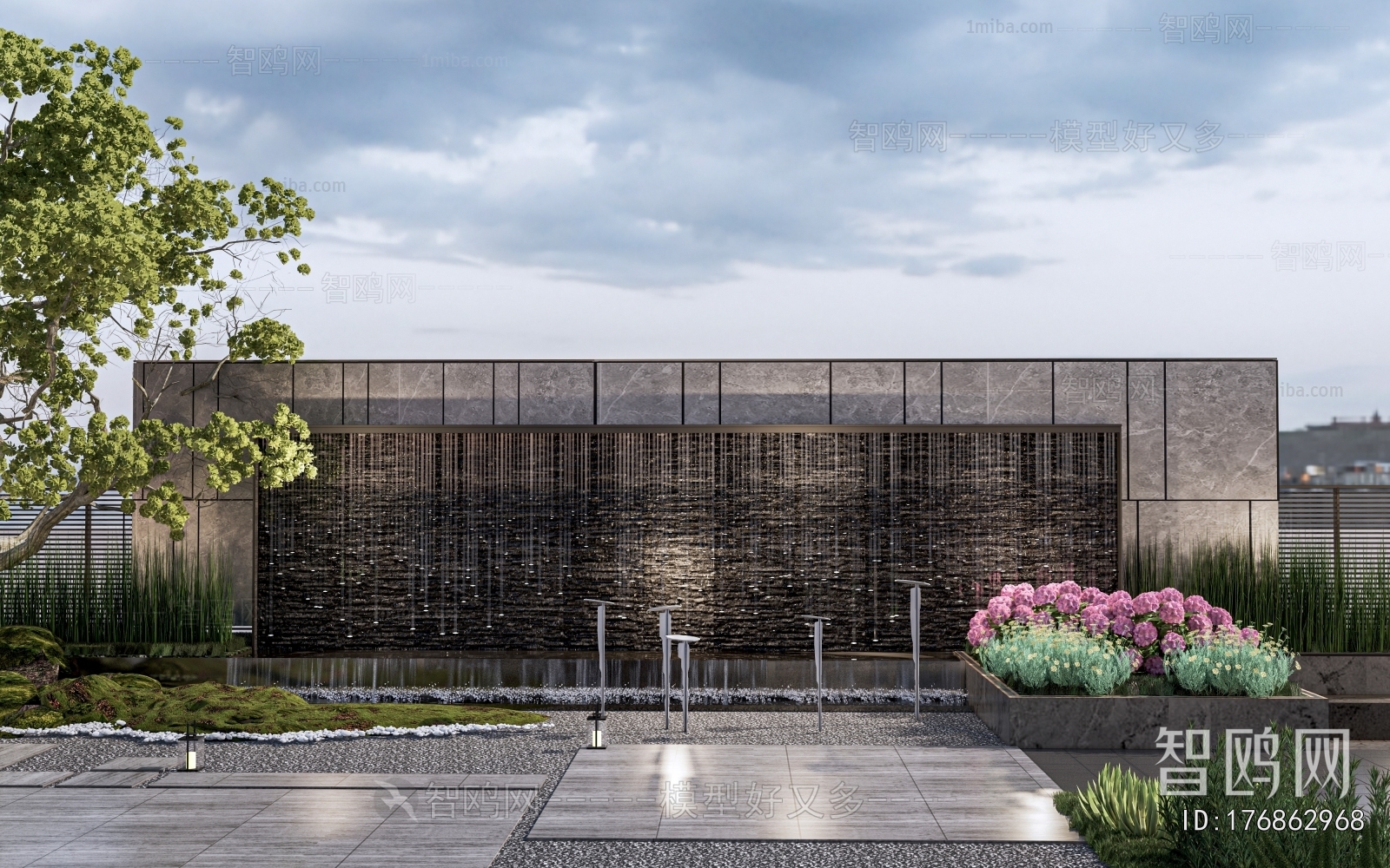 New Chinese Style Landscape Wall