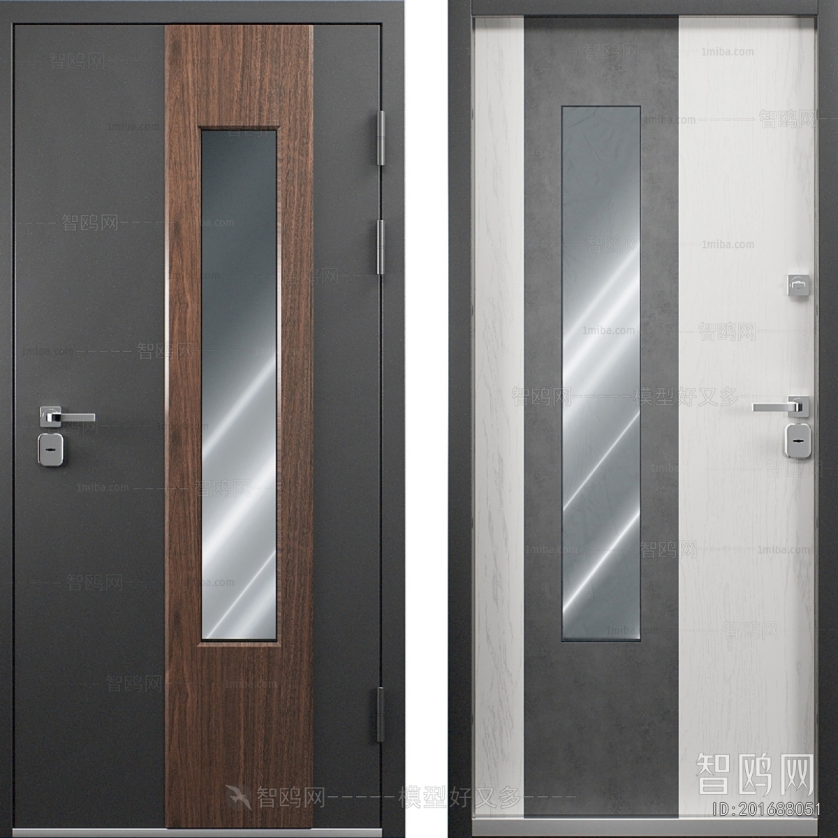 Nordic Style Single Door