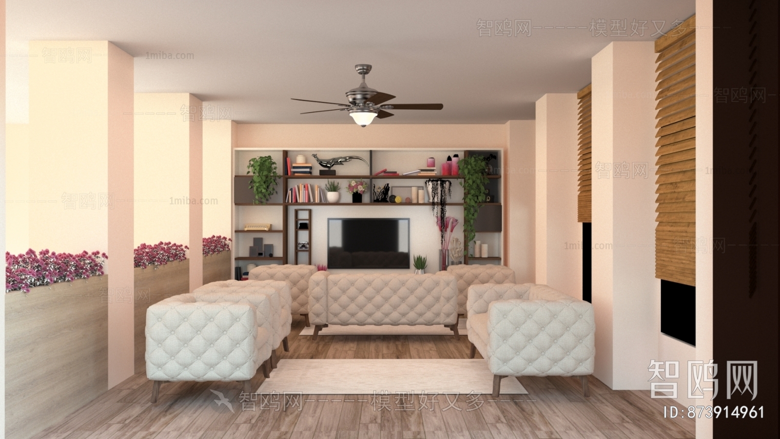 Simple European Style A Living Room