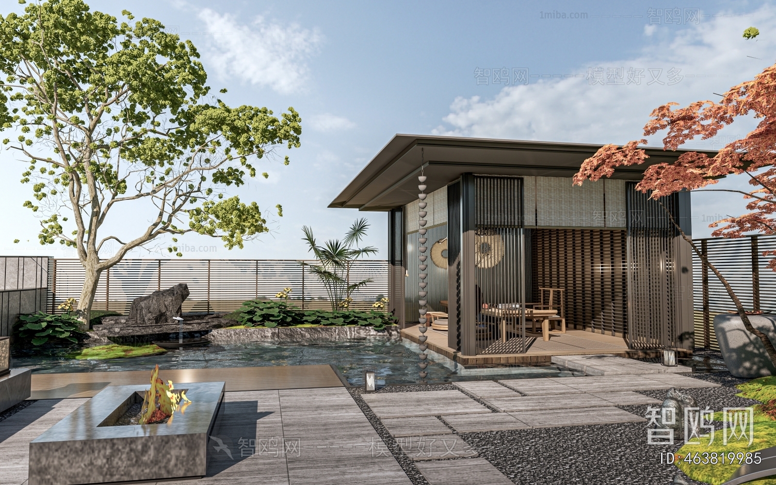 New Chinese Style Courtyard/landscape