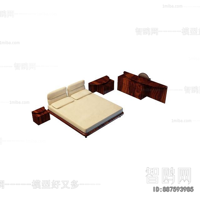 New Chinese Style Double Bed