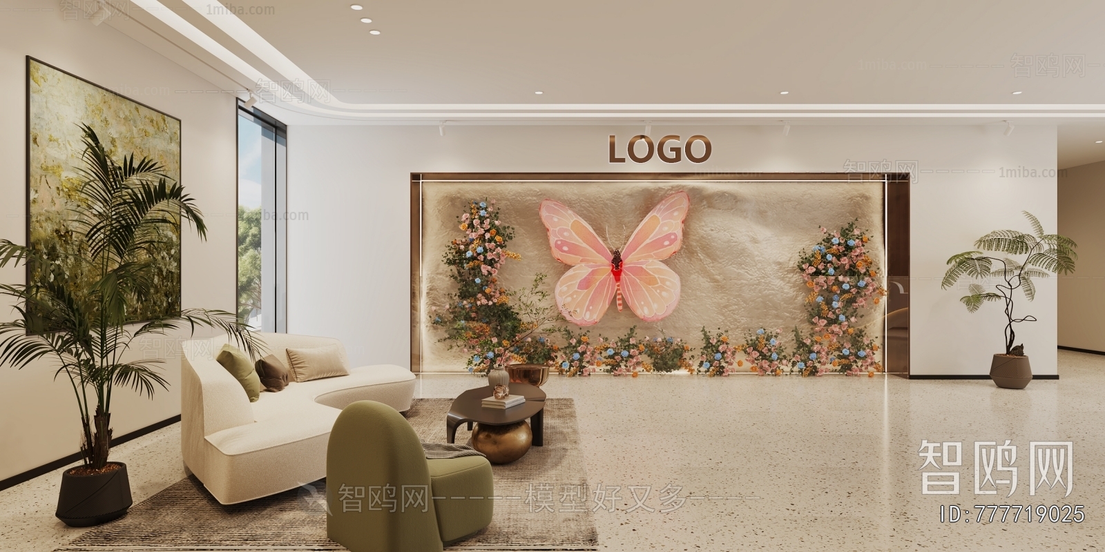 Modern Office Reception Desk