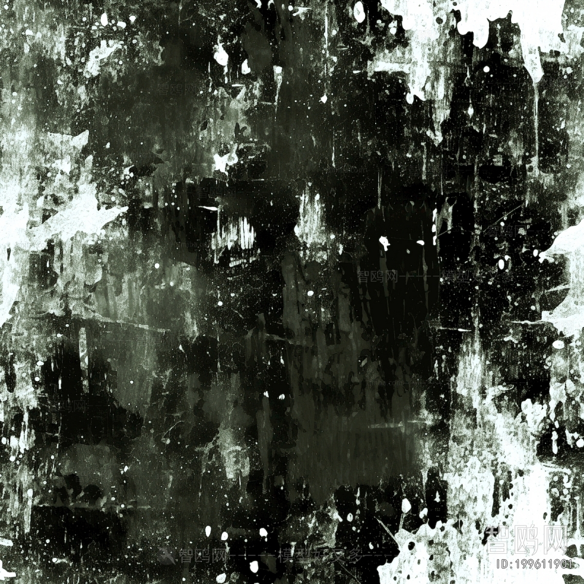 黑白抽象画