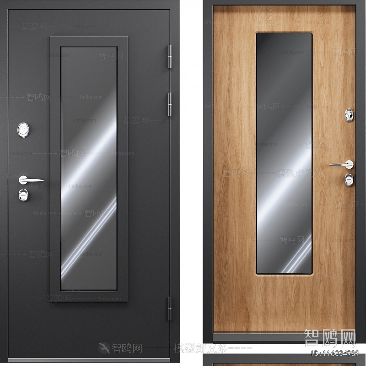 Nordic Style Single Door