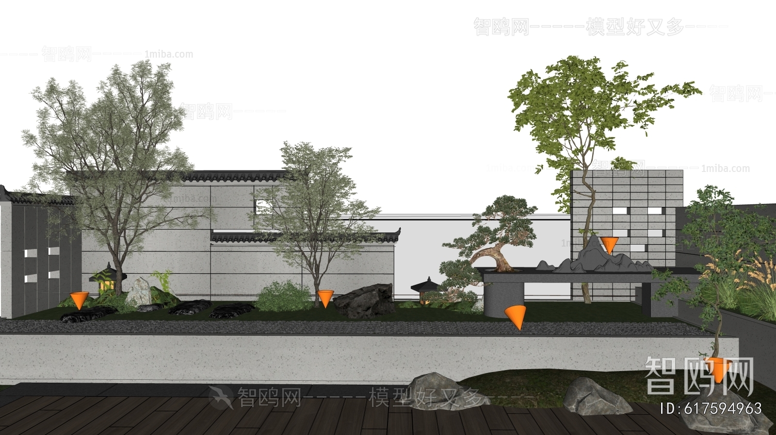 New Chinese Style Landscape Wall