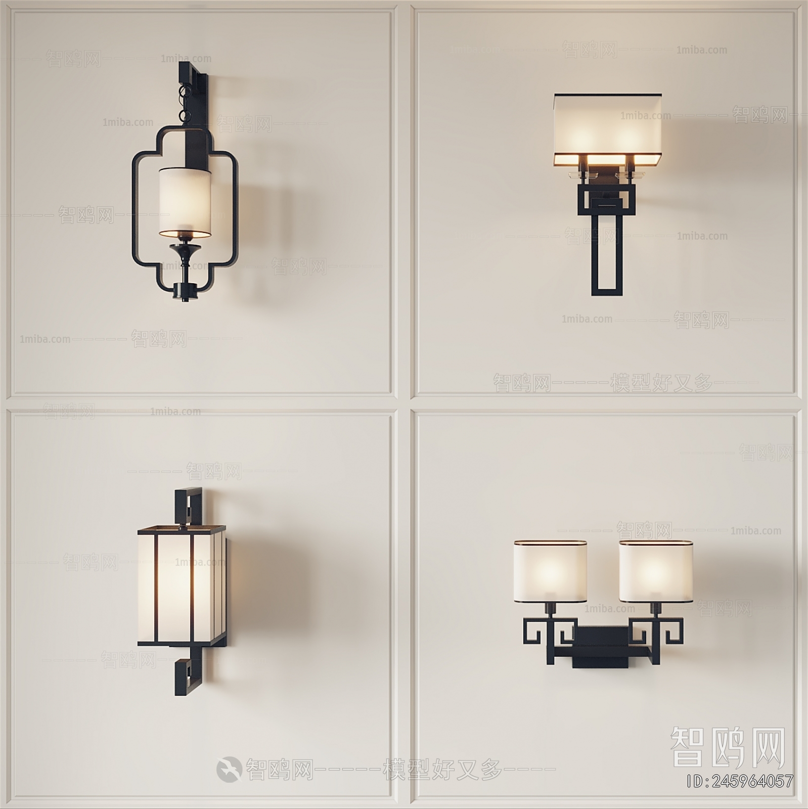 New Chinese Style Wall Lamp