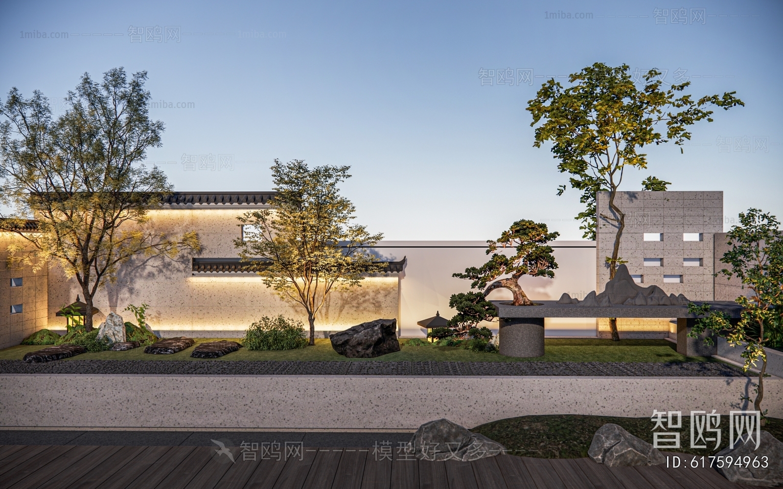 New Chinese Style Landscape Wall