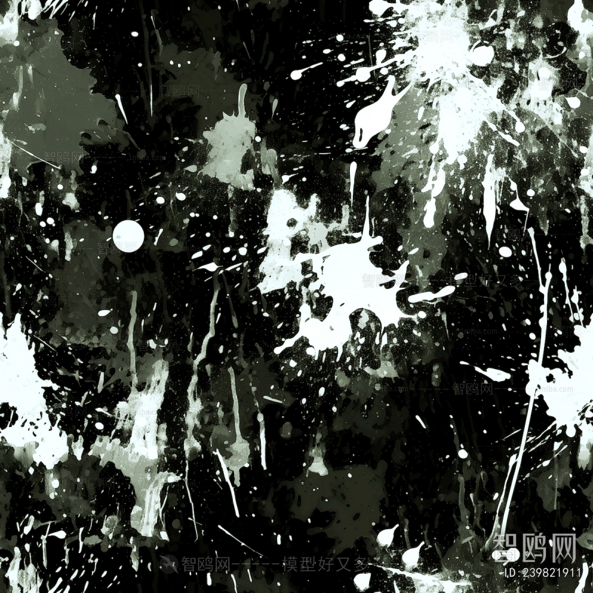 黑白抽象画