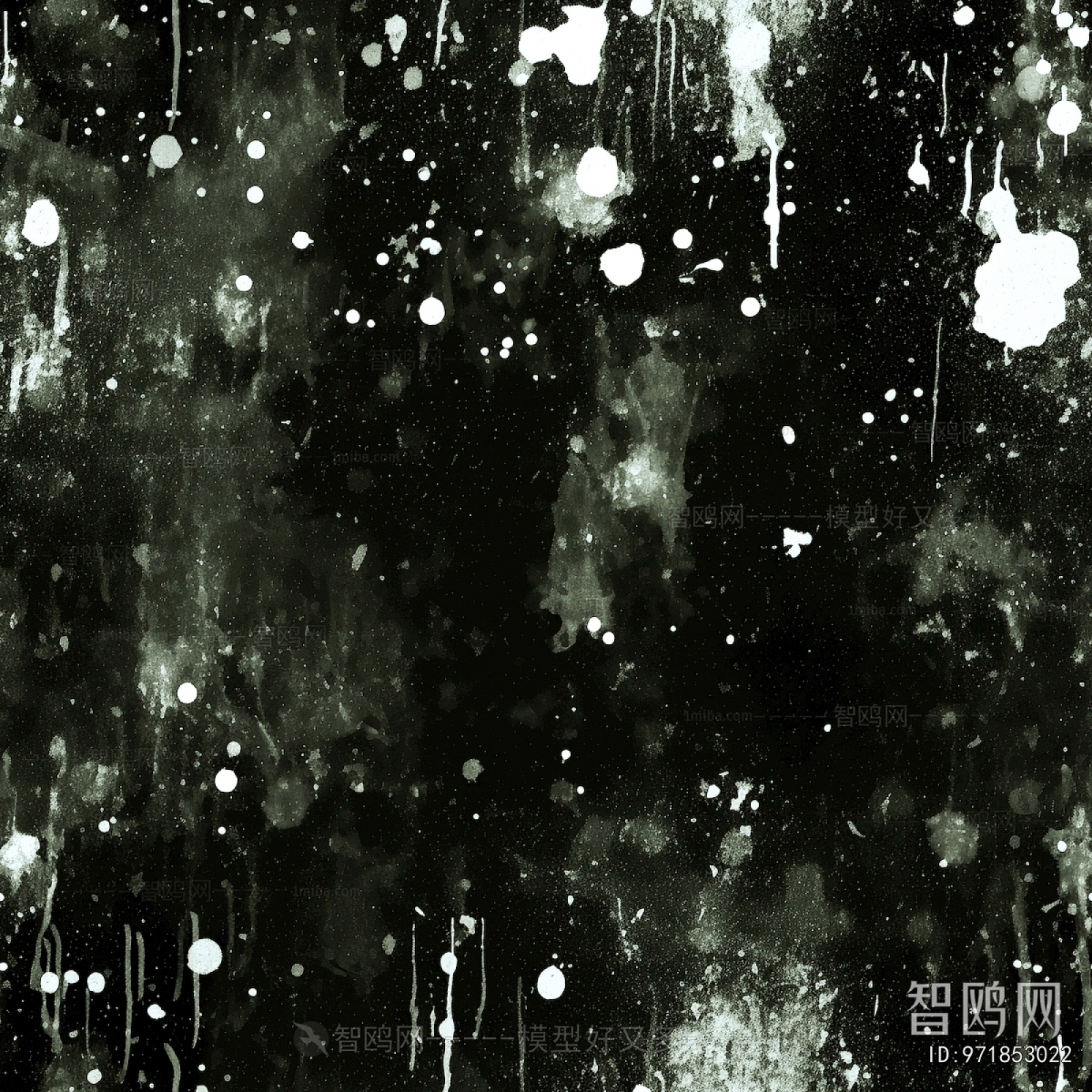 黑白抽象画