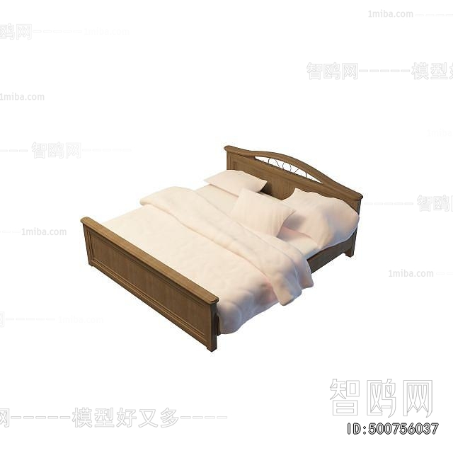 New Chinese Style Double Bed