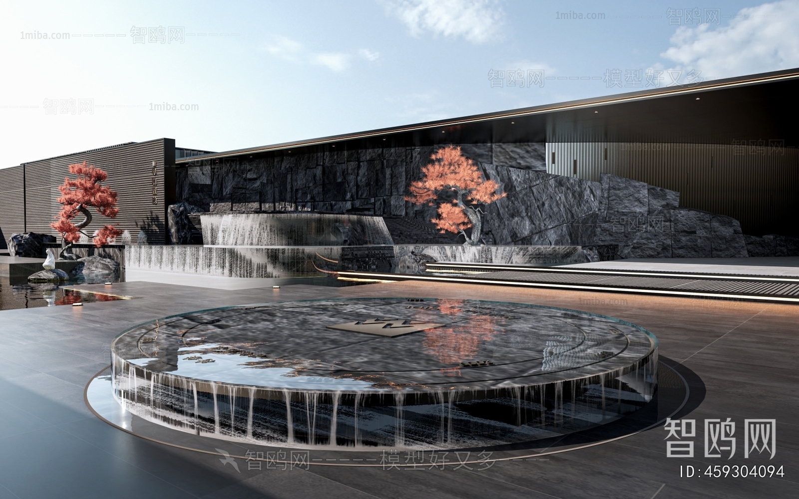 New Chinese Style Rockery Waterscape