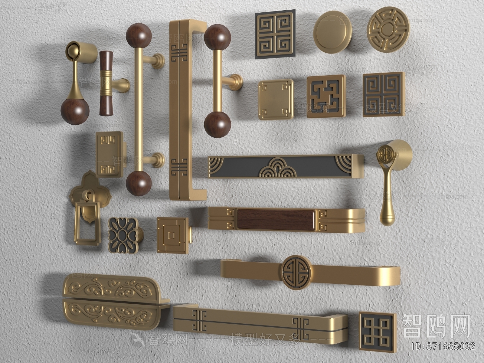 New Chinese Style Door Handle