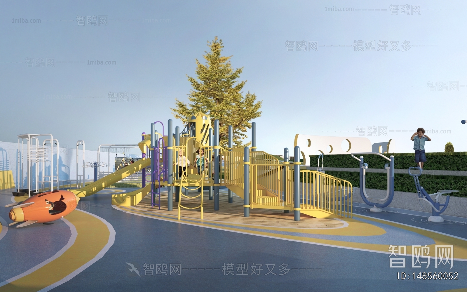 Modern Park Landscape