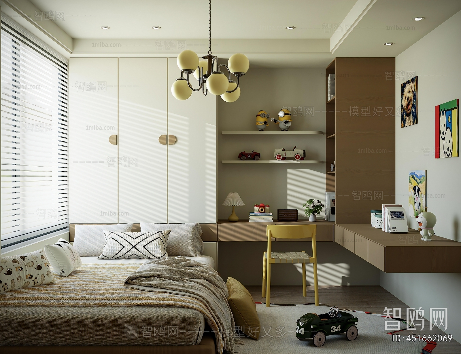 Modern Boy's Room And Son's Room