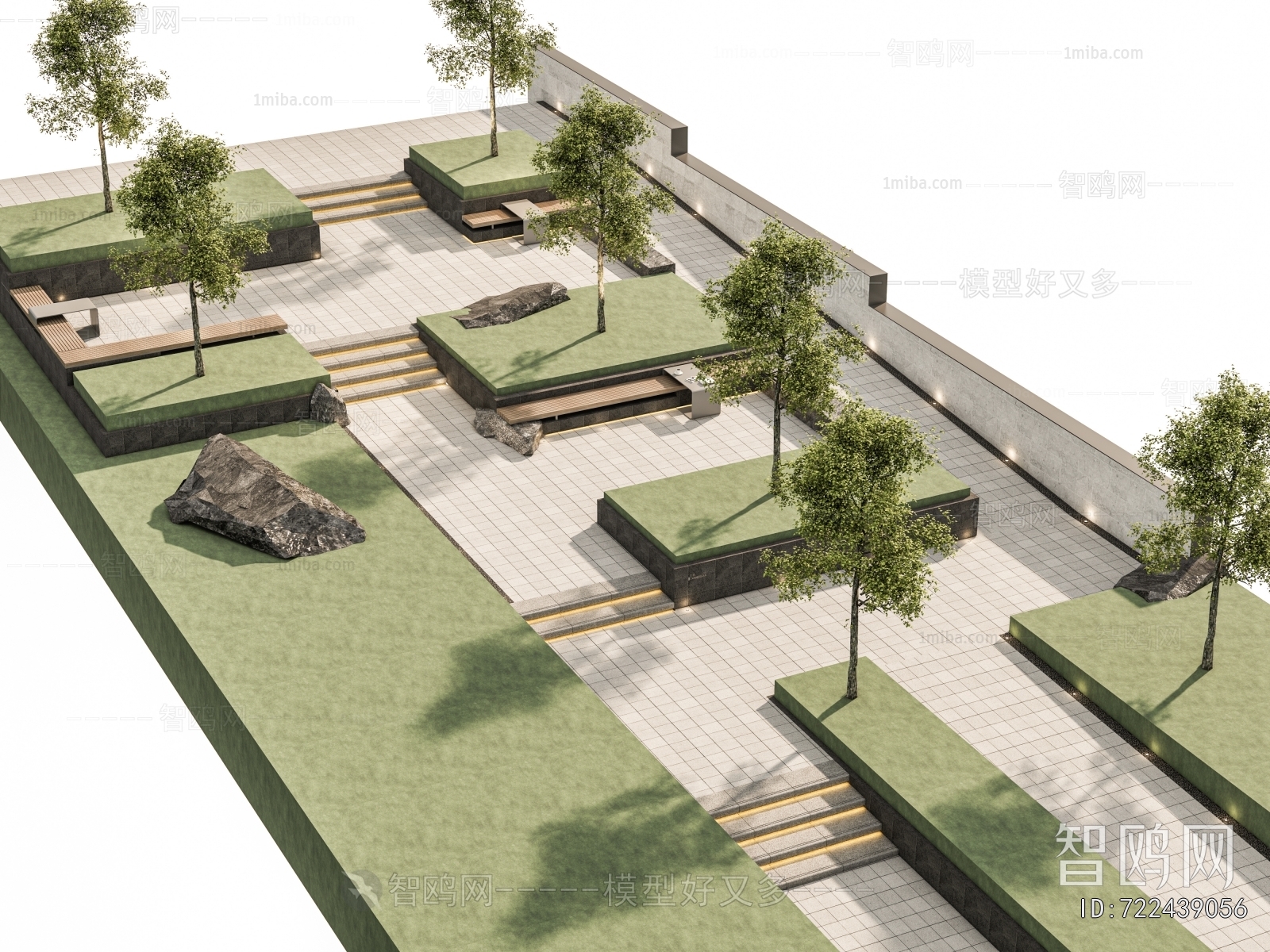 Modern Park Landscape