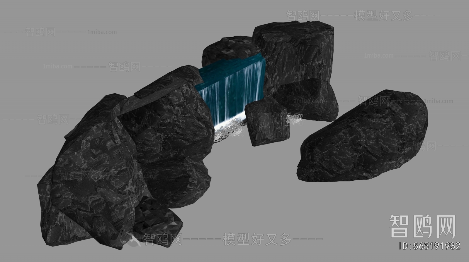 Modern Rockery Waterscape