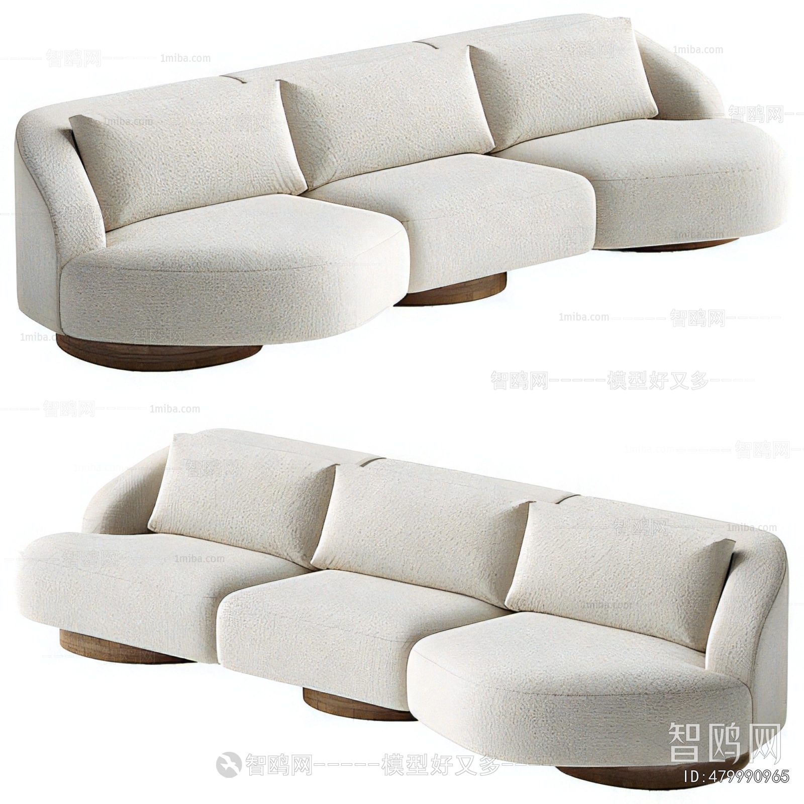 Modern Three-seat Sofa